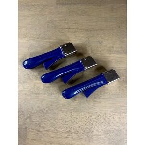 Princess House ArcoFlam Detachable Pot Handle Lot of 3 Blue Replacements